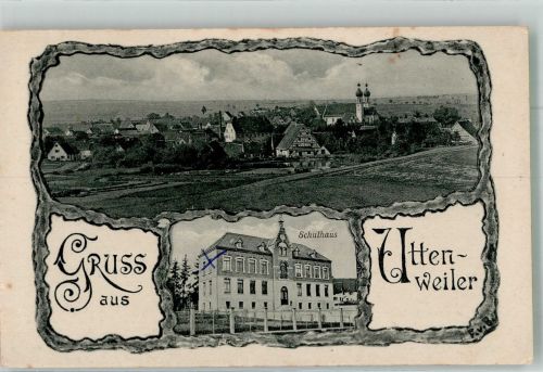 88524 W7946 Uttenweiler - Schule Kirche St. Simon und Judas
