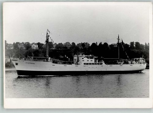 Frachtdampfer St. Katharina Handelsschiff Privatfoto AK