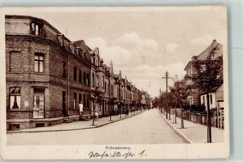 58730 W5758 Fröndenberg , Ruhr - Ortsstrasse in Frödenberg