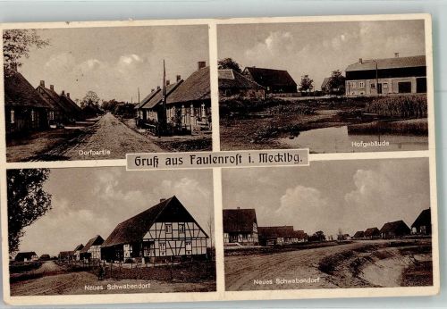 17139 O2041 Faulenrost - Dorfstrasse Hofgebäude Neues Schwabendorf