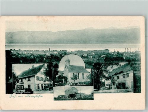 88079 W7993 Kressbronn am Bodensee 1902 - Hemigkofen Bodensee Handlung Gruber Kapelle Bahnhof Gasthaus zum Löwen
