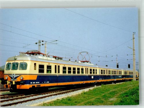 Strasshof an der Nordbahn Elektrische Lokomotive 4030.210 150 Jahre Eisenbahn von Österreich Fotograf Josep Ferrate Lokomotive 1987 Foto AK