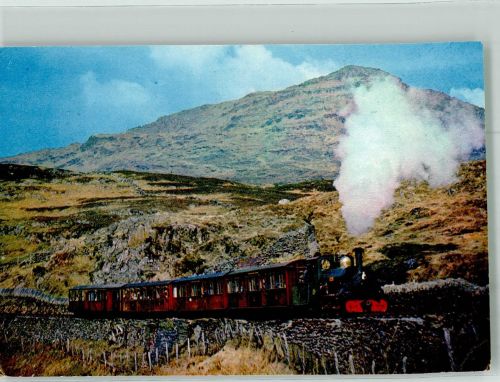 Die Festiniog Railway mit Dampflokomotive Linda Großbritannien Fotograf Evans Eisenbahnzug Foto AK