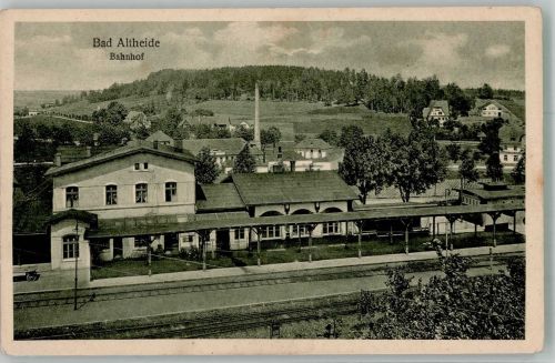 Bad Altheide Polanica Zdroj Foto AK Bahnhof