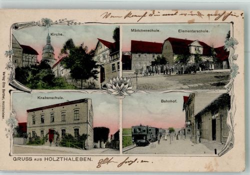 99713 O5401 Holzthaleben - WK II Mädchenschule Knabenschule Bahnhof Sammlung Dressel Regensburg