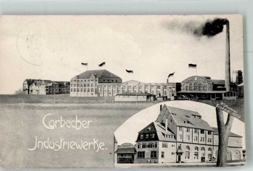 34497 W3540 Korbach 1909 Foto AK Korbacher Industriewerke