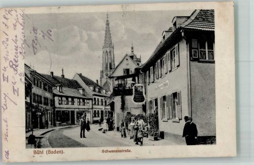 77815 W7580 Bühl , Baden 1916 - Schwanenstrasse