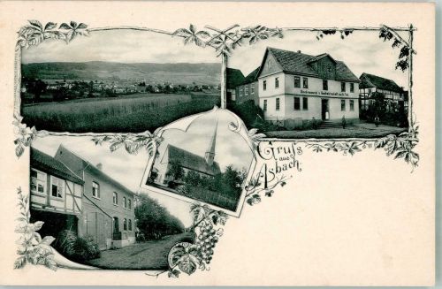 36251 W6430 Asbach , Kr Hersfeld - Gasthaus-Brauerei Dorfkirche Dorfstrasse