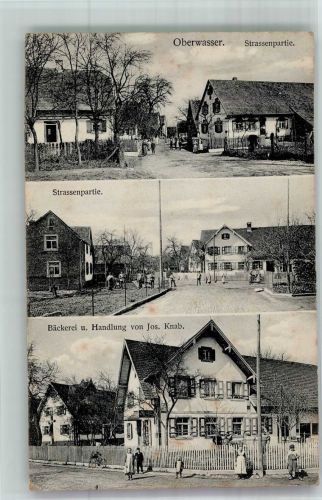 77833 W7583 Ottersweier 1928 - Oberwasser Dorfstrasse Bäckerei Knab