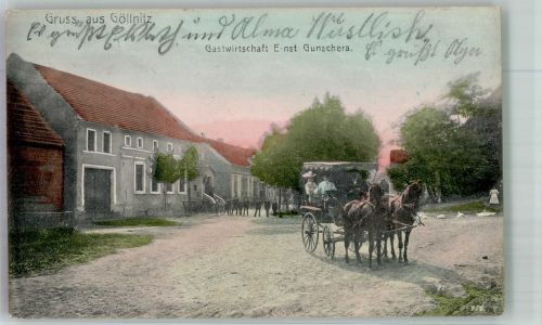 03238 O7981 Göllnitz , NL 1912 - Gasthaus Gunschera Kutsche