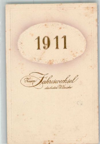1911 in Golddruck Jahreszahl 1910 Prägedruck