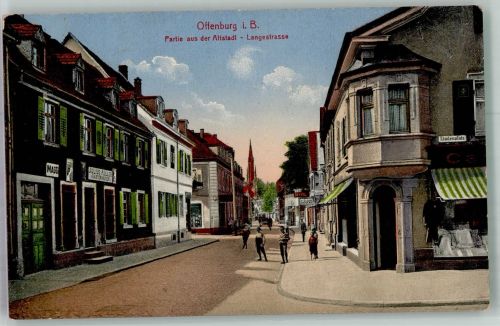 77652 W7600 Offenburg 1918 - Altstadt Langestrasse MAGGI-Schild