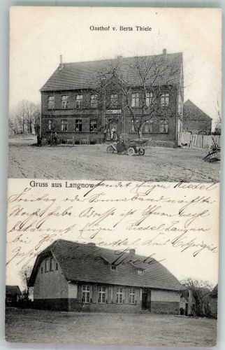 16928 O1921 Langnow 1911 - Gasthaus Thiele