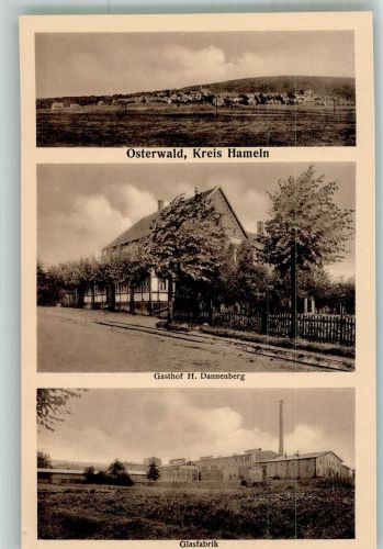 31020 W3216 Osterwald b Elze, Leine - Glasfabrik Gasthaus Dannenberg