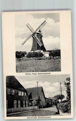 25727 W2227 Süderhastedt , Holst - Windmühle Hass Dorfstrasse