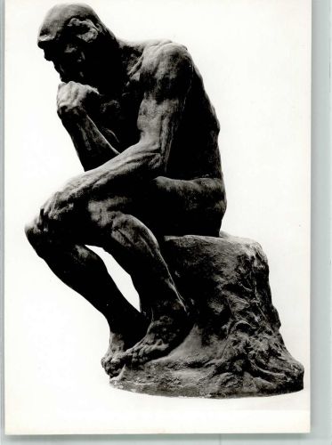 Amsterdam Skulptur des Denkers im Stedelijk Museum Rodin, F.-A.-R. Foto AK