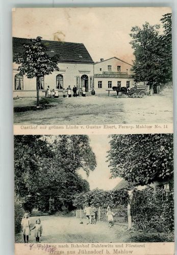 15827 O1631 Jühnsdorf - Gasthaus zur grünen Linde Waldweg