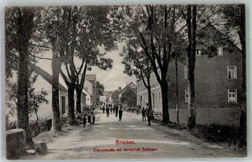 55767 W6589 Brücken , Birkenfeld 1915 - Triererstrasse Gasthaus Heilmann