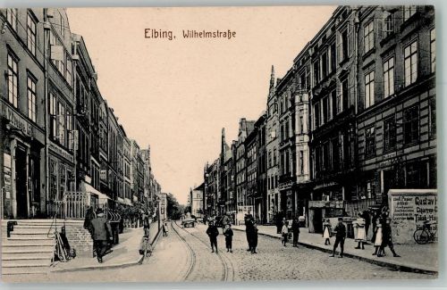 Elbing Elblag Foto AK Wilhelmstrasse