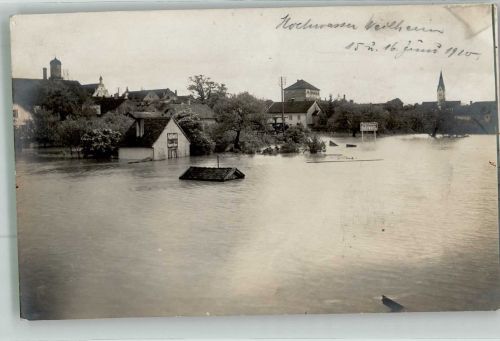 82362 W8120 Weilheim i. OB 1910 Privatfoto AK Hochwasserkatastrophe in Weilheim am 15./16. Juni 1910