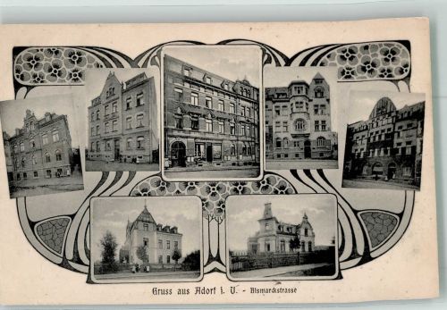 08626 O9930 Adorf , Vogtl - Mehrbildkarte Bismarckstrasse