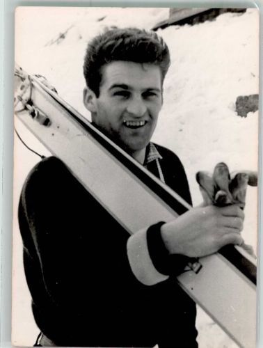 Portrait vom Skispringer Helmut Recknagel Wintersport Foto AK