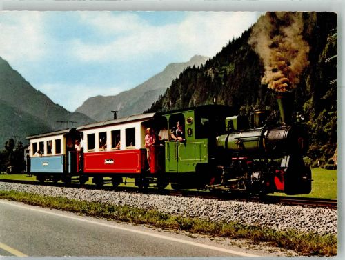 Zillertalbahn mit Lok 6 Tirol Fotograf Heinrich Sauer Dampflokomotive Foto AK