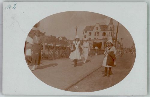 25946 W2278 Norddorf , Amrum 1914 Foto AK Auf Amrum bei Norddorf Passepartou