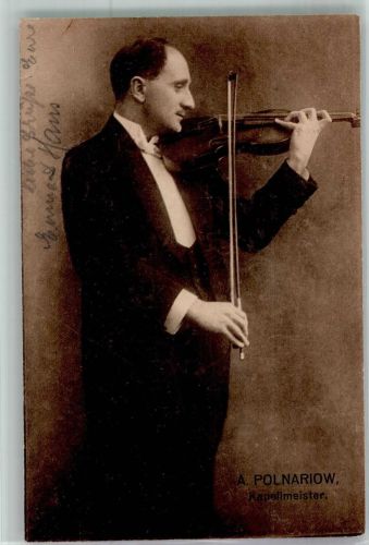 A. Polnariow Kapellmeister Original Aufnahme von Mocsigay Hamburg Geiger 1921