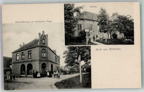 25797 W2241 Wöhrden , Dithm - Geschäftshaus Popp Kirche