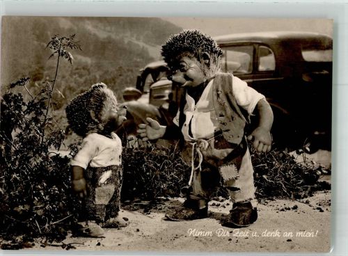 Mecki mit Igelkind Diehl-Film Mecki Foto AK