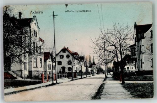 77855 W7590 Achern , Baden 1910 - Allerheiligenstrasse Villen