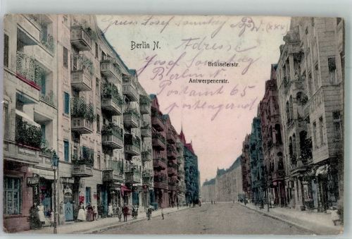 10115 W1000 Wedding 1913 - Brüsselerstrasse und Antwerpenerstrasse
