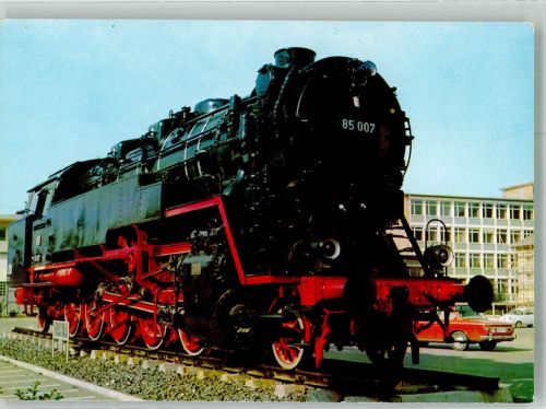 W7750 Konstanz Güterzug-Tender-Lokomotive Baureihe 085 Dampflokomotive Foto AK