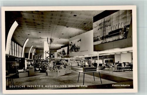 W1000 Berlin Mitte Industrie Ausstellung Halle Elektro Industrie Gewerbeausstellung 1956 Sonderstempel