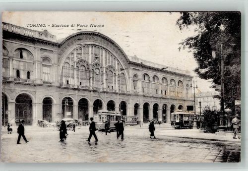 Torino Turin Stazione di Porta Nuova Oldtimer Straßenbahn