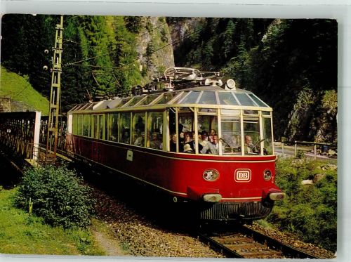 Der Gläserne Zug der Bundesbahndirektion München Eisenbahnzug Foto AK