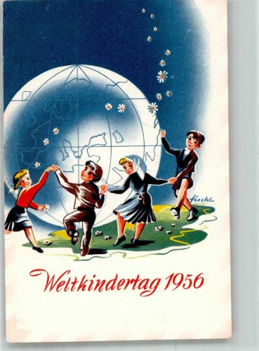 Stempel Weltkindertag Ballonpostflug von Linz Ballonpost 1956 Sonderstempel
