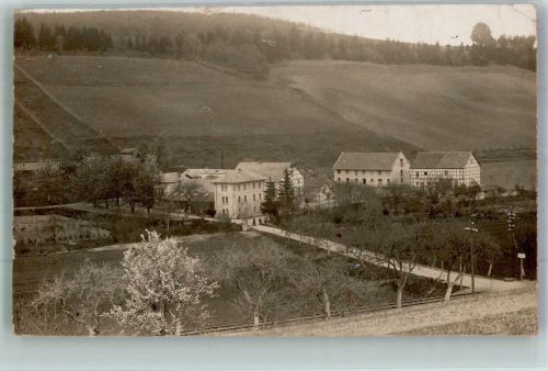 34537 W3590 Bad Wildungen 1910 Privatfoto AK Gebäudeensemble im Frühling Ort lt. Stempel