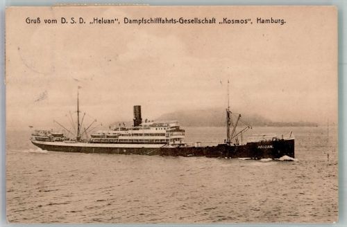 DSD Heluan Dampfschiff Gesellsch. Kosmos Hamburg Dampfer 1910
