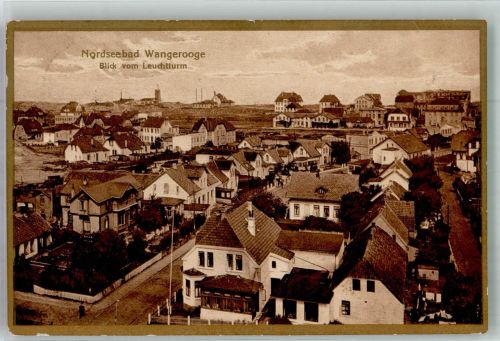 26486 W2946 Wangerooge , Nordseebad 1924 - Panorama des Inselortes