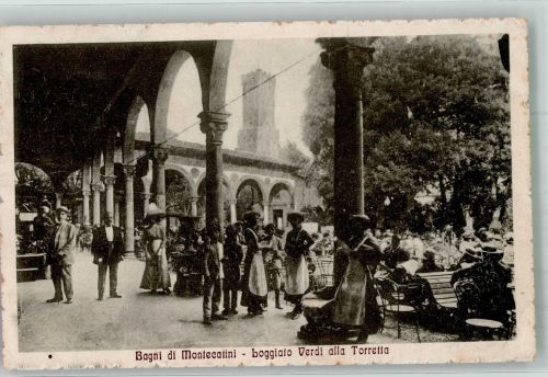 Montecatini Terme Loggiato Verdi am Turm Kur 1917