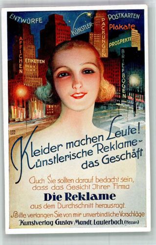 W6420 Lauterbach Hessen Kunstverlag Gustav Mandt Werbung Druckerzeugnis