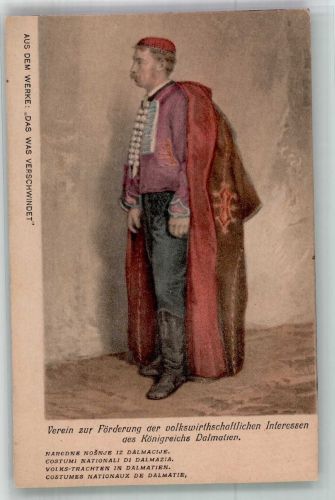 Volkstracht aus Dalmatien Trachten Kroatien