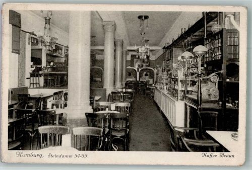 20095 W2000 Hamburg - Cafe Braun Gaststube Steindamm 54