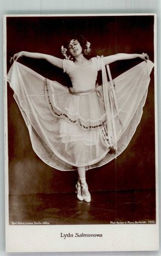 Lydia Salmonowa Foto Berker & Mass. Berlin 7370 Ballett Foto AK