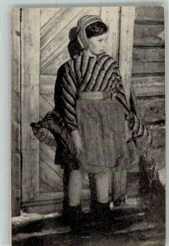 Foto A.V. Heikkinen Lappenfrau Trachten Finnland
