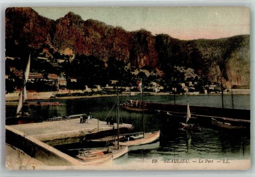 06310 Beaulieu-sur-Mer Foto AK Hafen