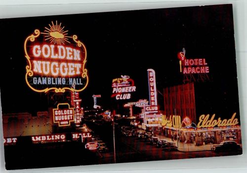 Las Vegas - Old Fremond Street bei Nacht Oldtimer