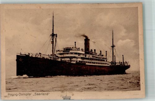 Hapag Dampfer Saarland Hamburg-Amerika-Line